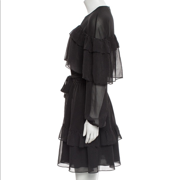 🖤 Portia 🖤 Black & Ivory Polka Dot Dress - Picture 3 of 5